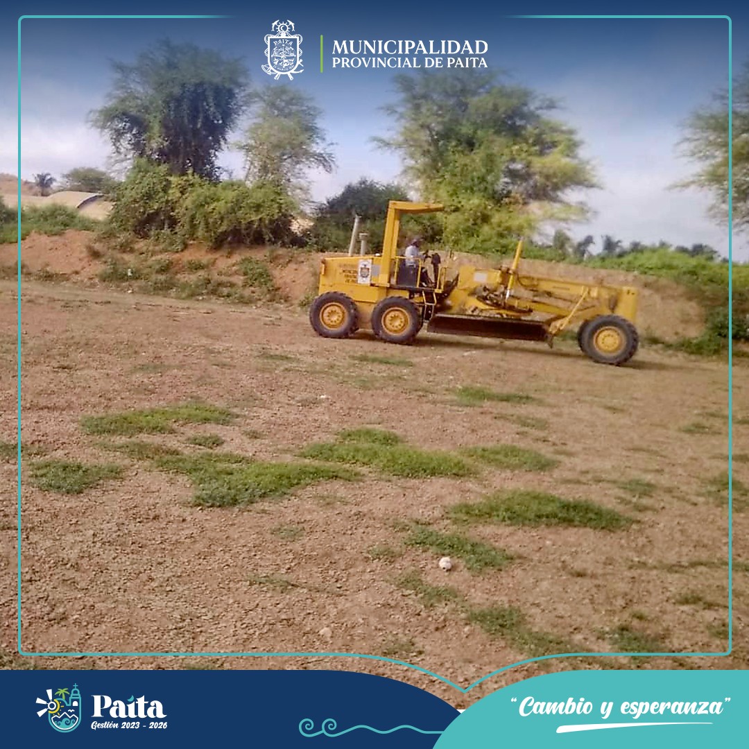 Municipalidad de Paita Realizó Mantenimiento a Campos Deportivos de Amotape y Anexos
