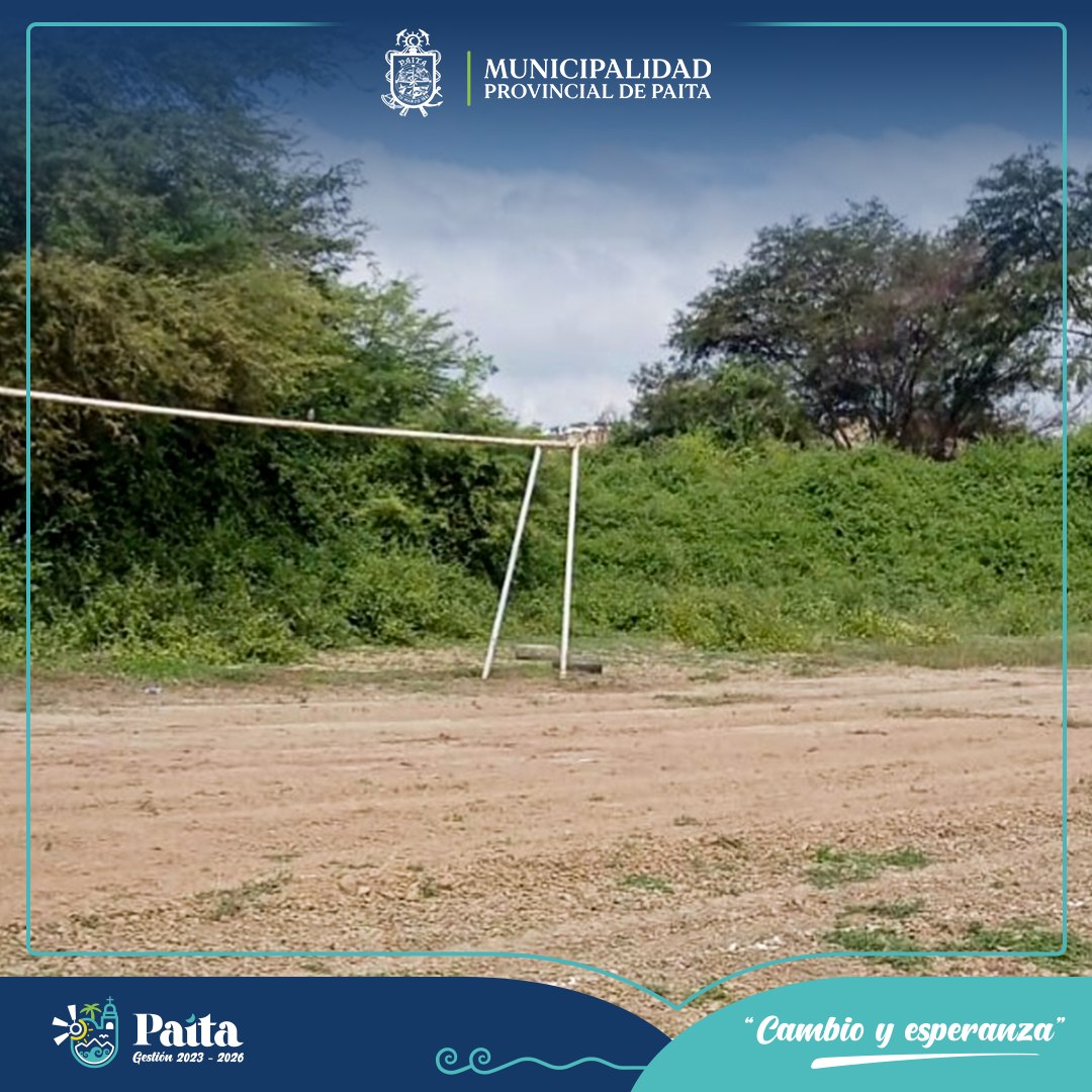 Municipalidad de Paita Realizó Mantenimiento a Campos Deportivos de Amotape y Anexos