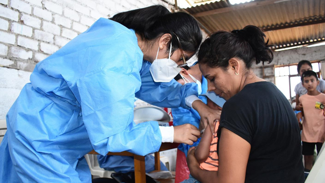 Vacunación  de niños