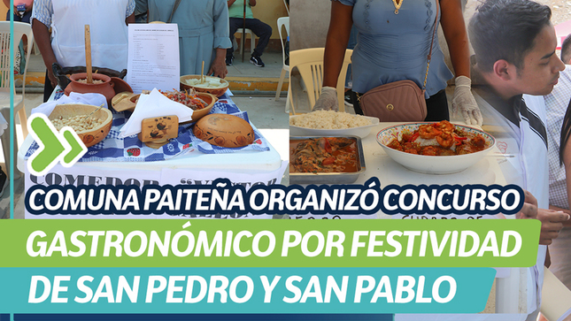Comuna Paiteña organizó concurso gastronómico