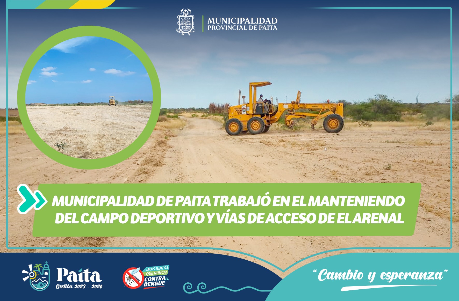 Municipalidad de Paita trabajó en el manteniendo
