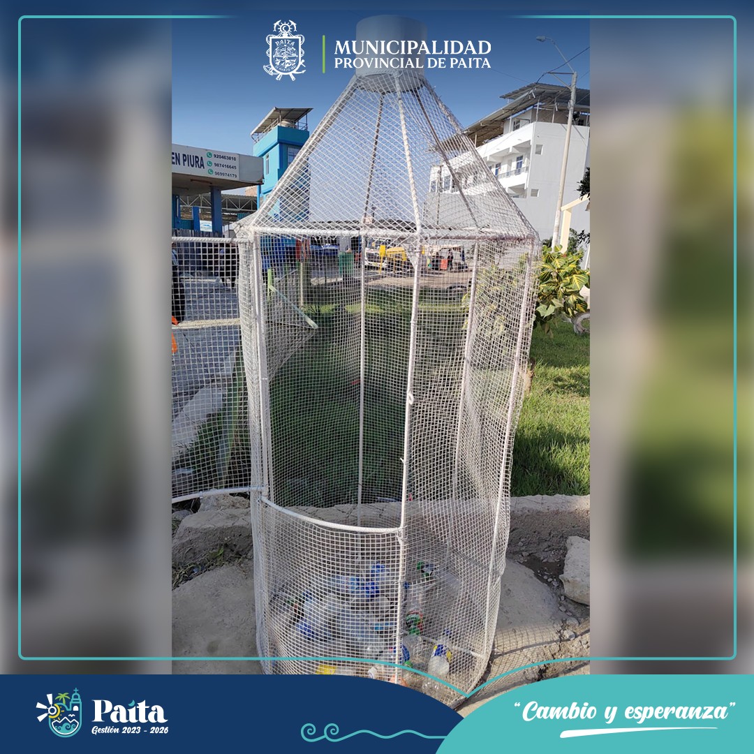 Municipalidad de Paita Instala Puntos de Reciclaje