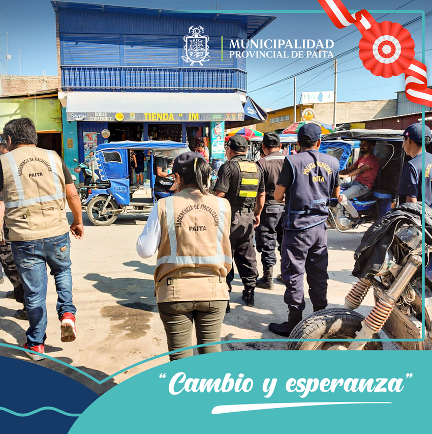 Municipalidad de Paita realizó operativo en el mercadillo Santa Rosa