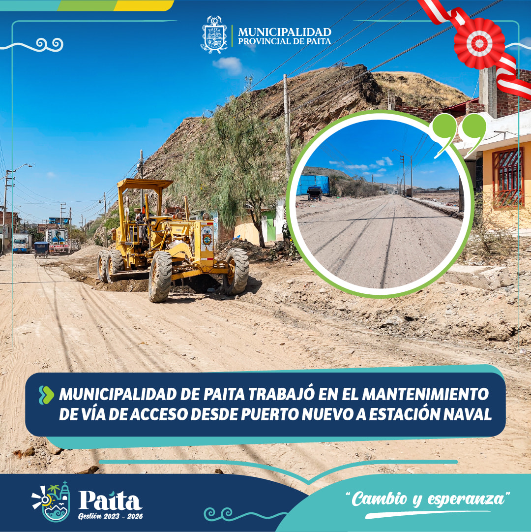 Municipalidad de Paita trabajó en el mantenimiento