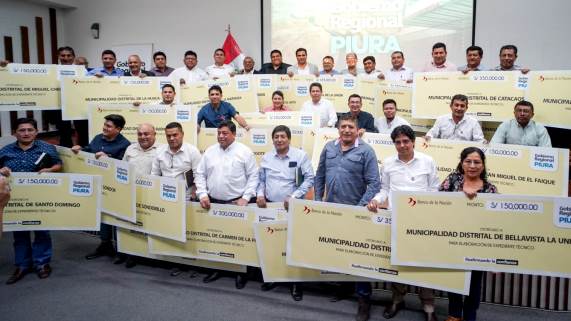 GORE Piura transfiere más de S/ 6 millones para elaboración de expedientes de obras en 33 distritos