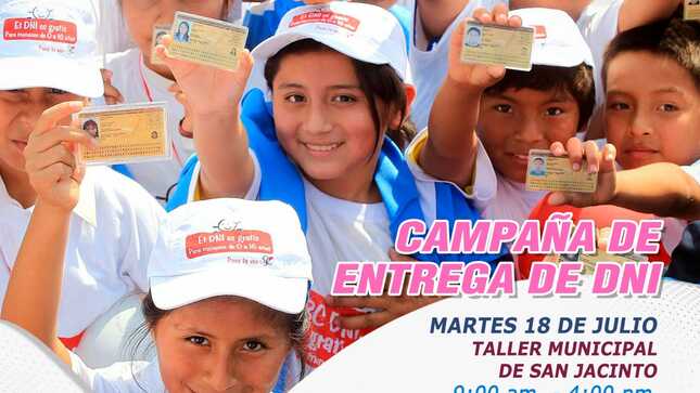 Campaña de entrega de DNI