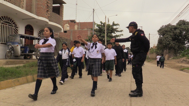 Ensayo para participar del desfile patrio