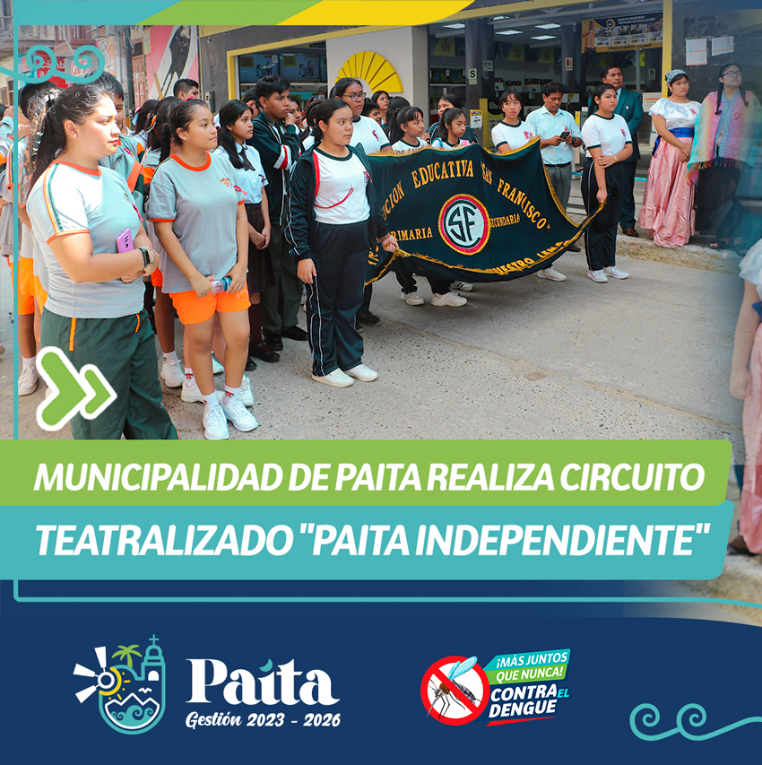 Municipalidad de Paita realiza circuito teatralizado