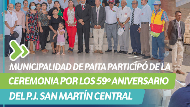 Ceremonia por los 59º Aniversario del P.J. San Martín Central
