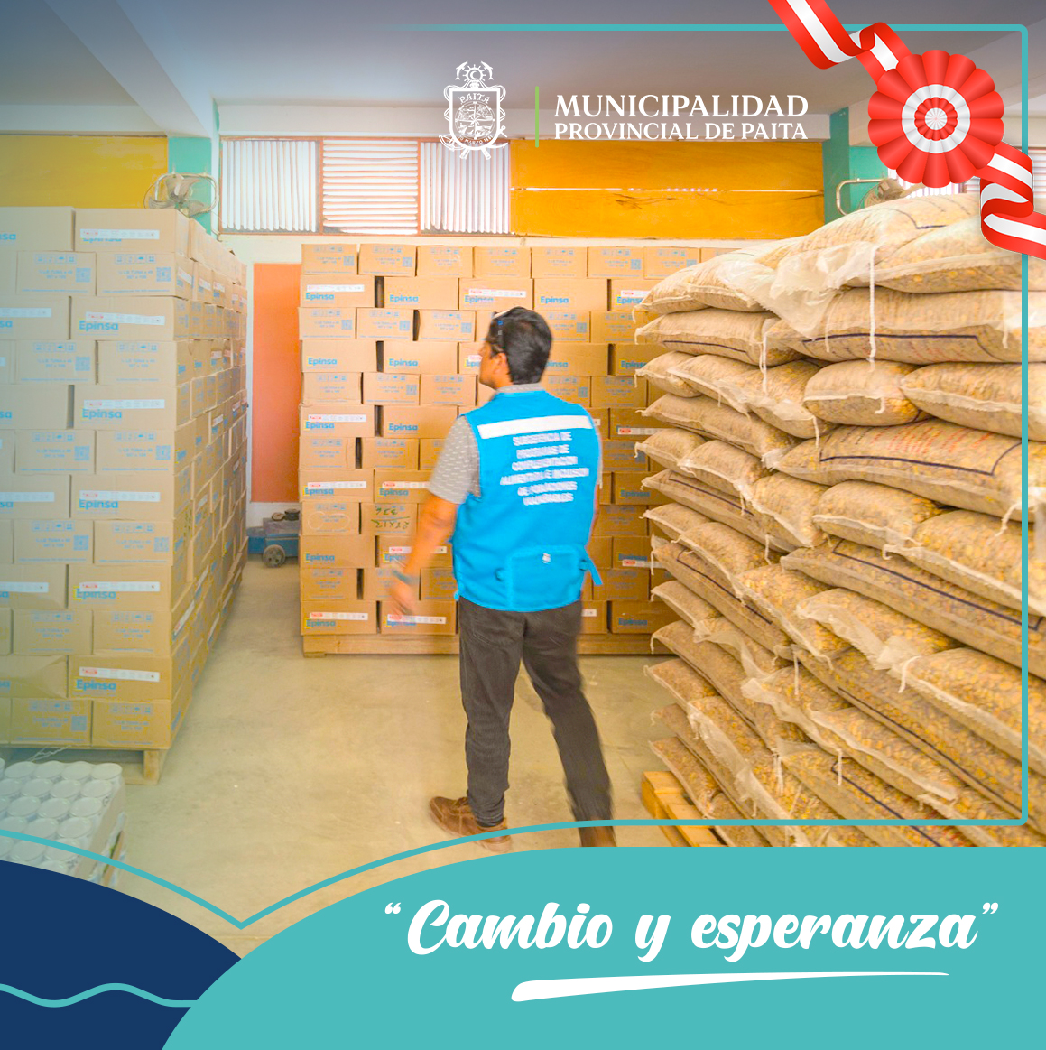 Entrega de productos para comedores populares