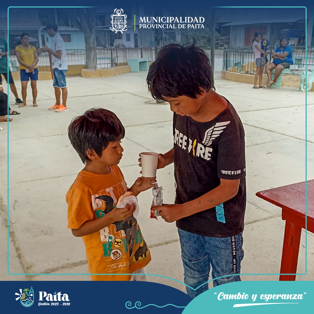 Municipalidad Provincial de Paita entregó desayunos