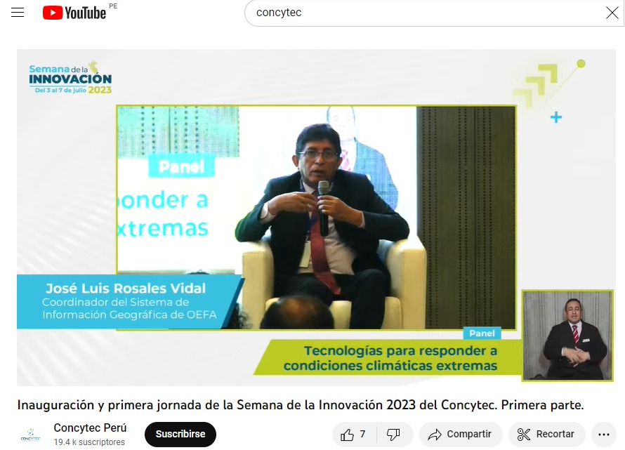 El OEFA participó en la Semana de la Innovación 2023