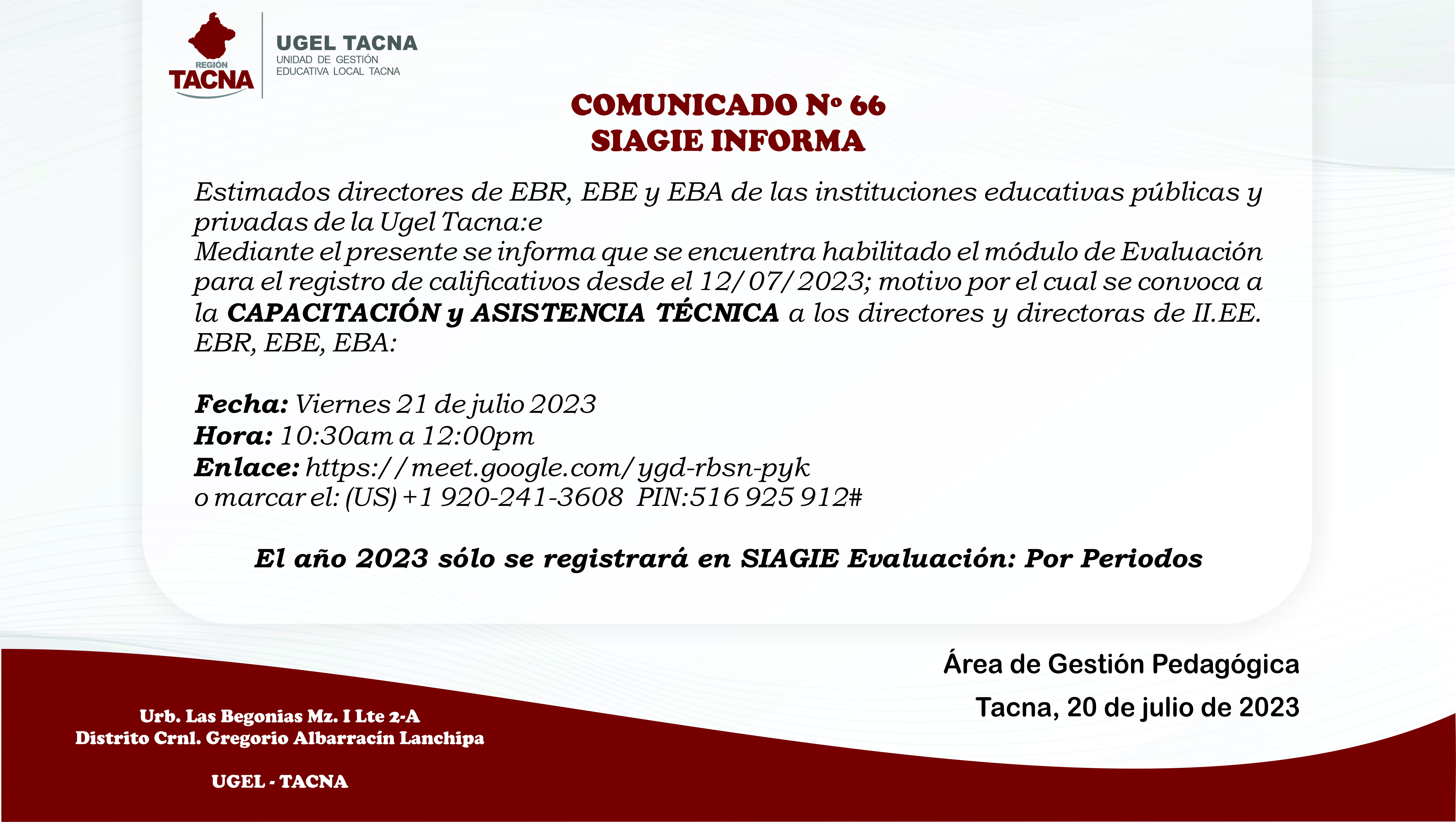 Archivo JPG de comunicado