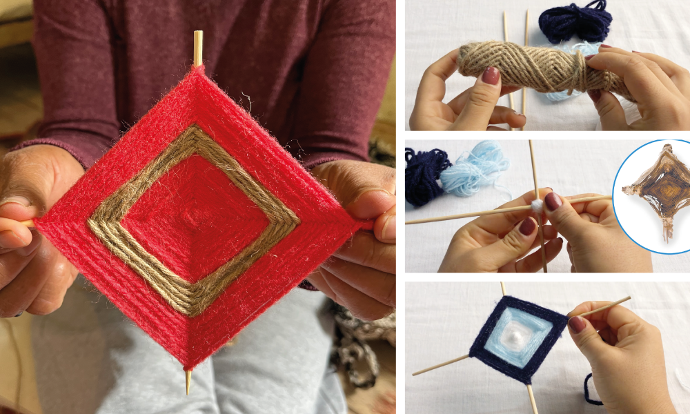 Participa en nuestro taller gratuito y aprende a elaborar el “OJO DE DIOS” DE CARAL
