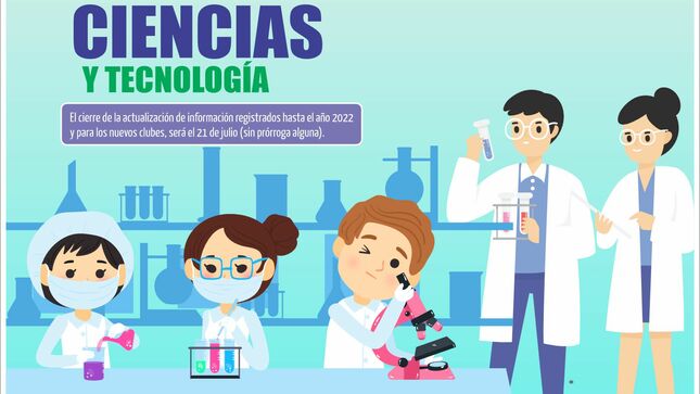 Actualización de información de datos de los clubes de ciencia y tecnología