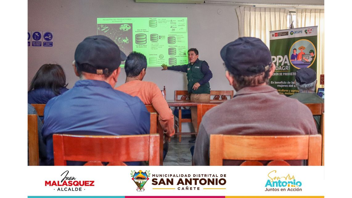 Municipio de San Antonio y Midagri capacitan a agricultores