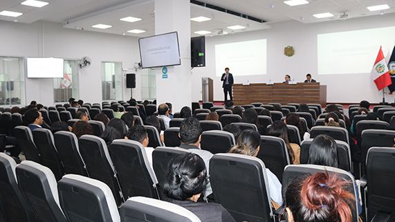 Magistrado Richard Concepción Carhuancho disertó sobre la colaboración eficas en la Corte Superior del Callao