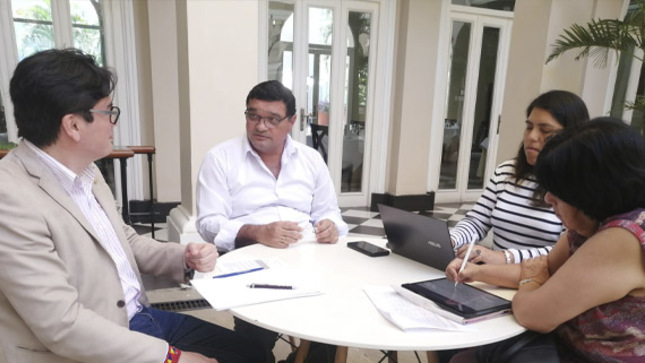 Instantánea, de reunión con consultores de la Cooperación Alemana al Desarrollo - GIZ
