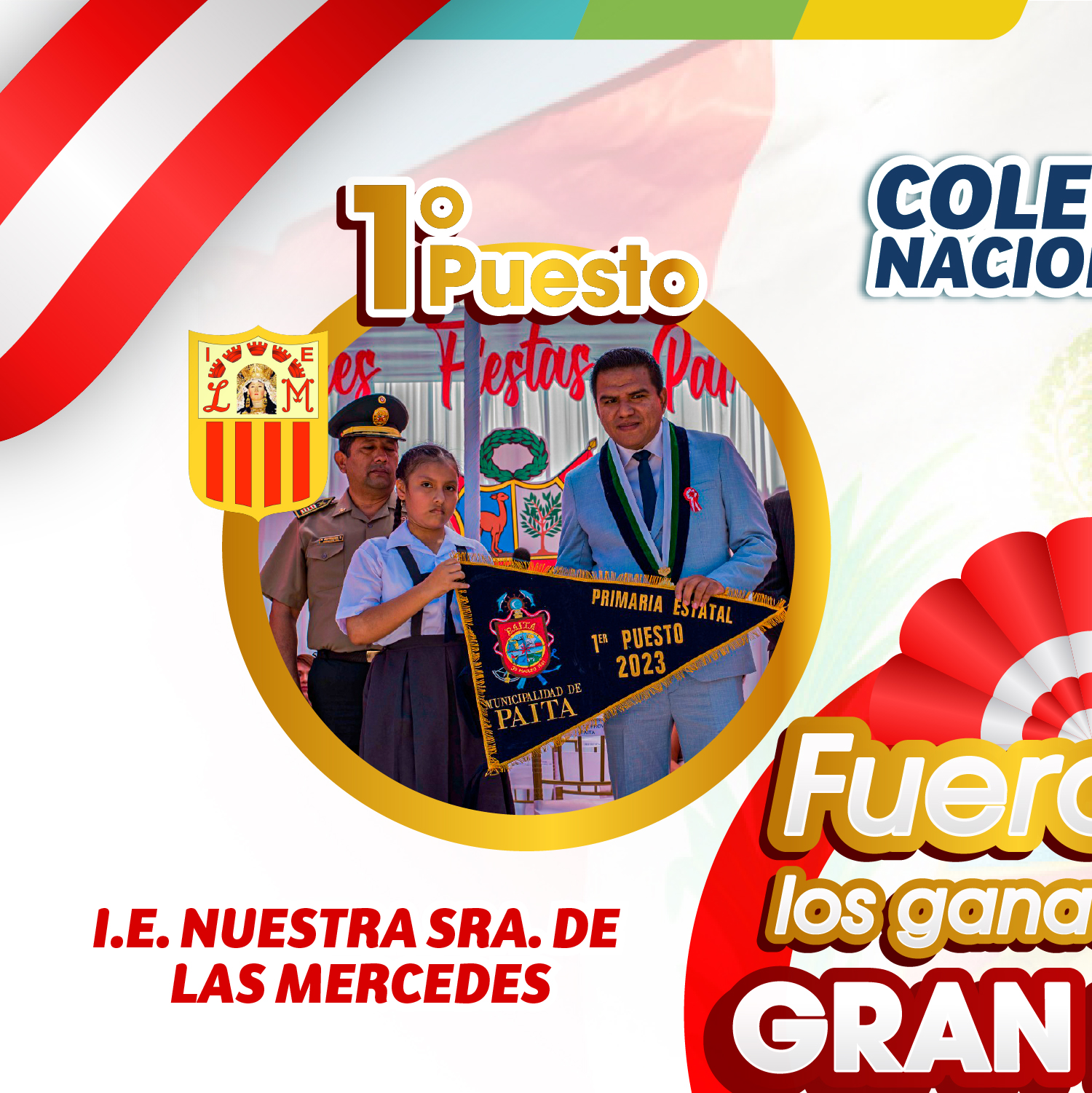 Fueron 4 los ganadores del gran desfile escolar del nivel primario