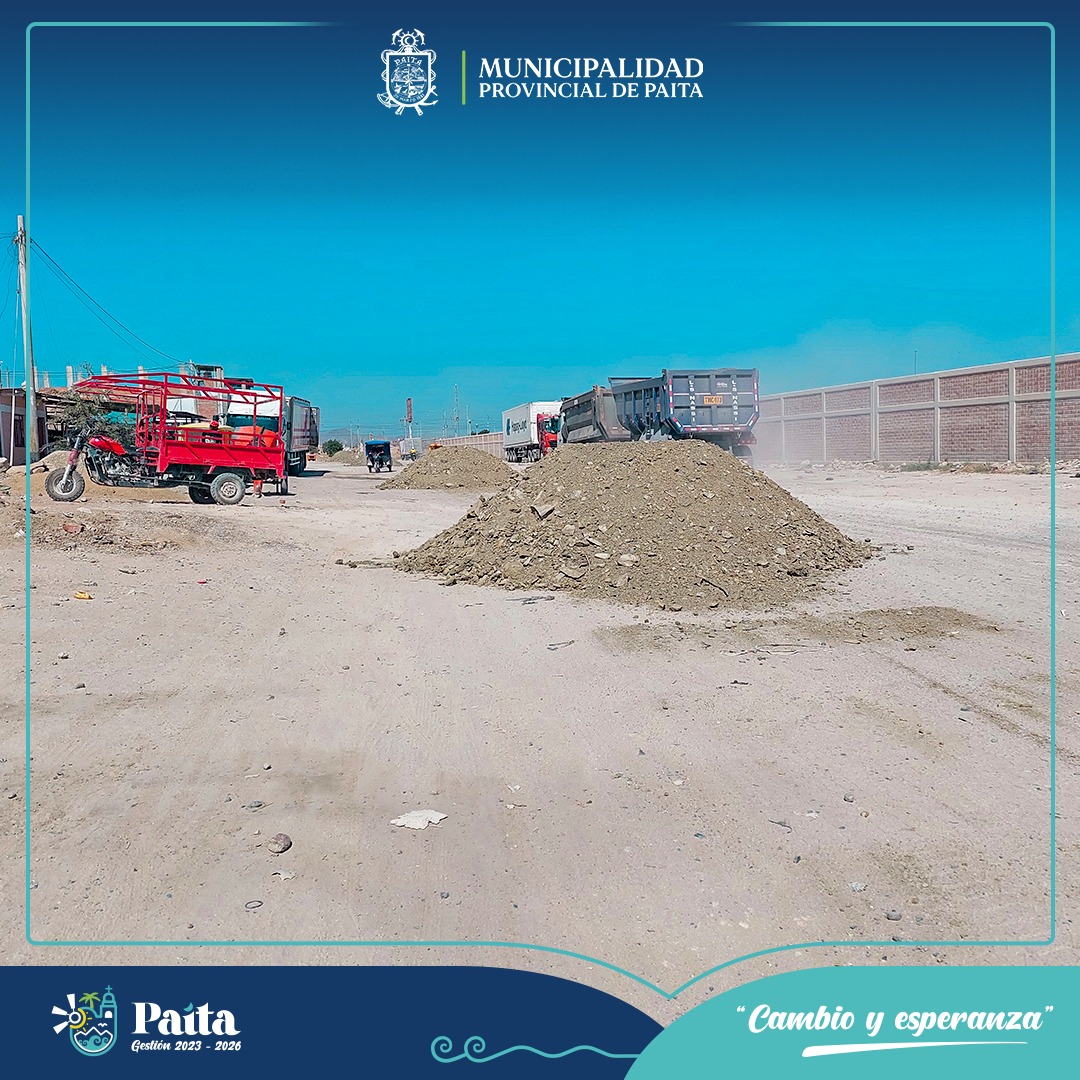 Municipalidad de Paita Trabajó en el Mantenimiento de Acceso al Hospital Nuestra Señora de las Mercedes