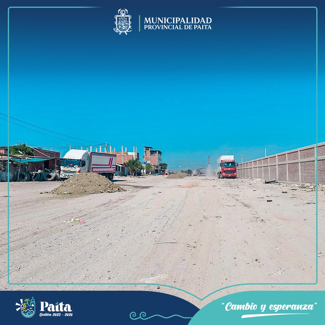 Municipalidad de Paita Trabajó en el Mantenimiento de Acceso al Hospital Nuestra Señora de las Mercedes