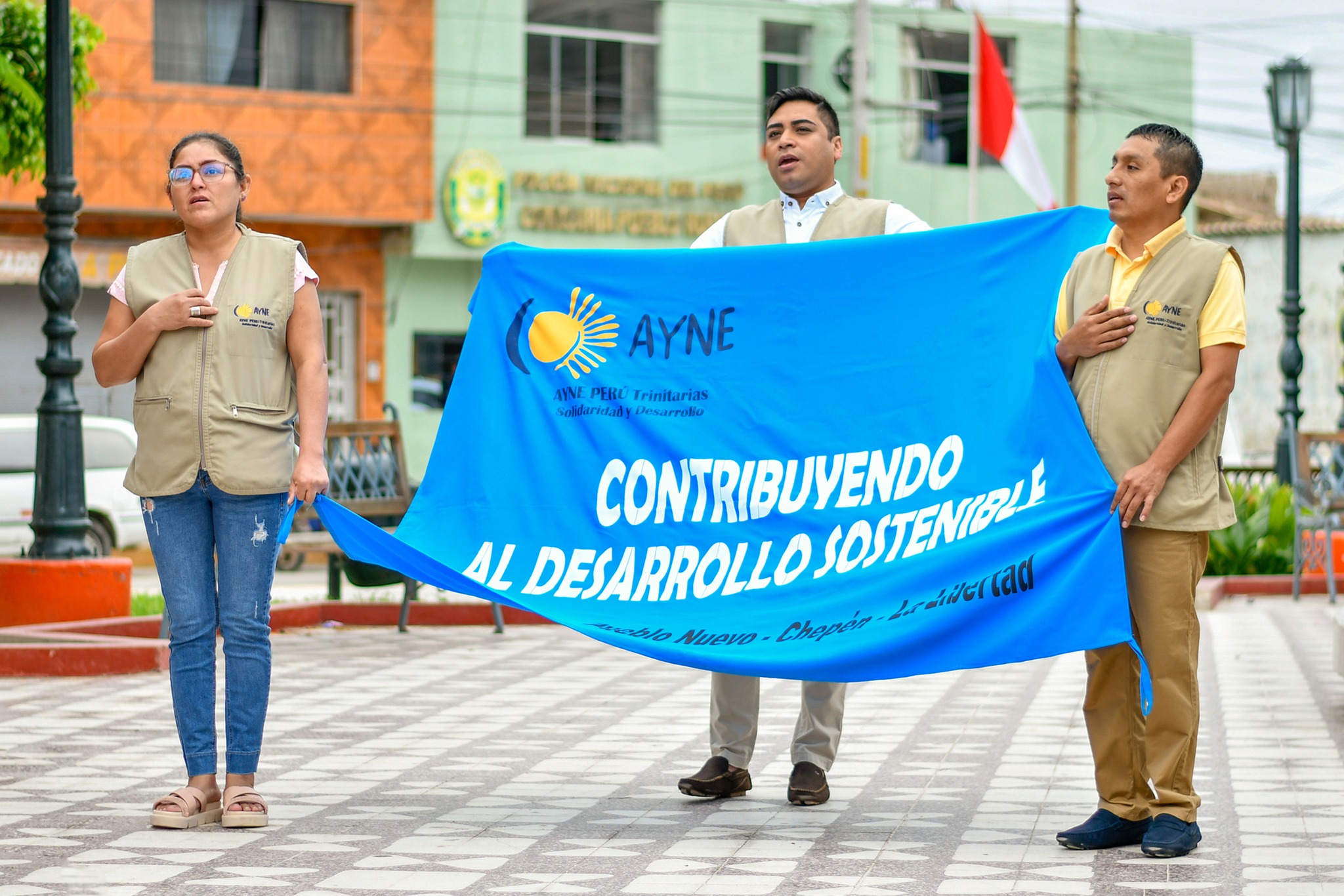 Izamiento del Pabellón Nacional