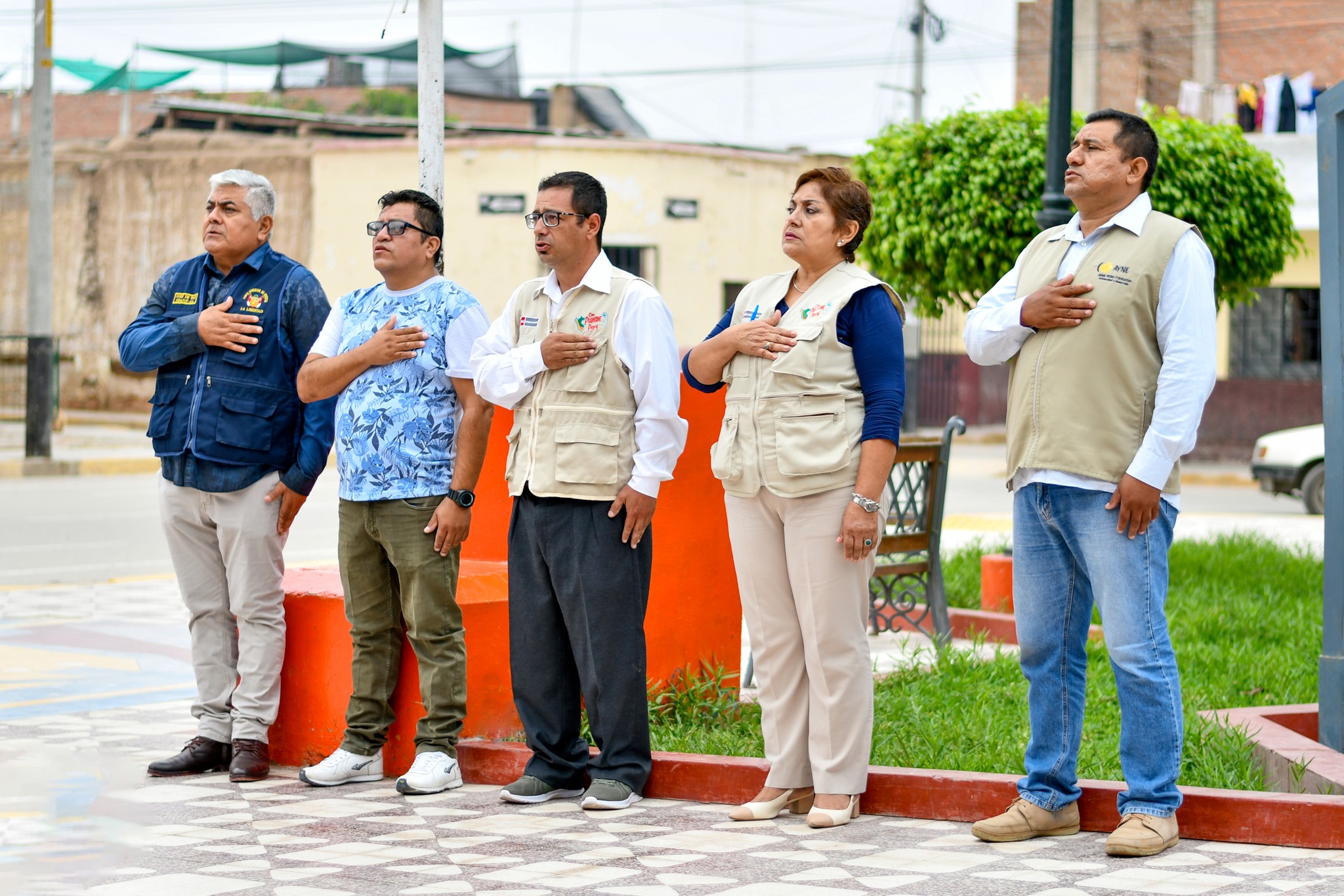 Izamiento del Pabellón Nacional