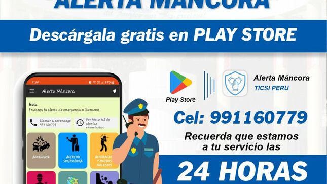 ALERTA MÁNCORA - APLICATIVO PARA ENVIAR DIVERSOS TIPOS DE ALERTAS.