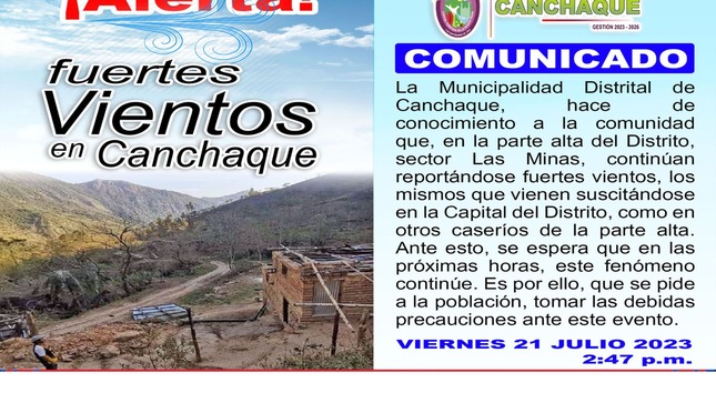 Fuertes vientos 