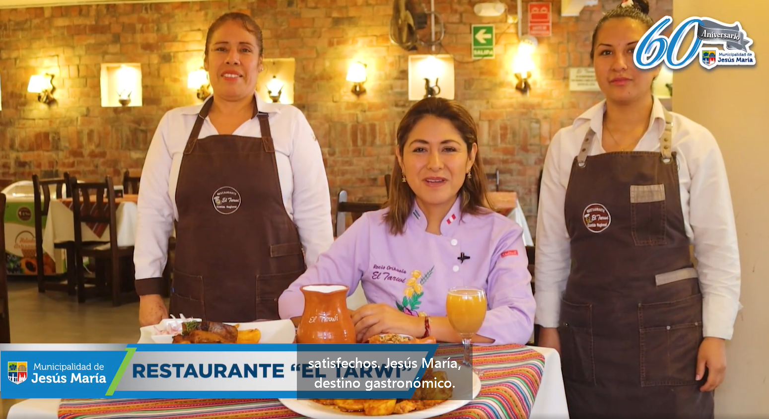 En la municipalidad de Jesús María, trabajamos intensamente para garantizar la calidad y seguridad alimentaria de los restaurantes del distrito. Los invitamos a conocer la historia del restaurante El Tarwi Restaurante -  Comida Regional en el siguiente video 📽️.
¿Quieres que tu restaurante participe? Comunícate al 📞 6141212 anexo 7108 o al 📱 994664627.

#EsTiempoDeSoluciones #JesúsMaríaSomosTodos
