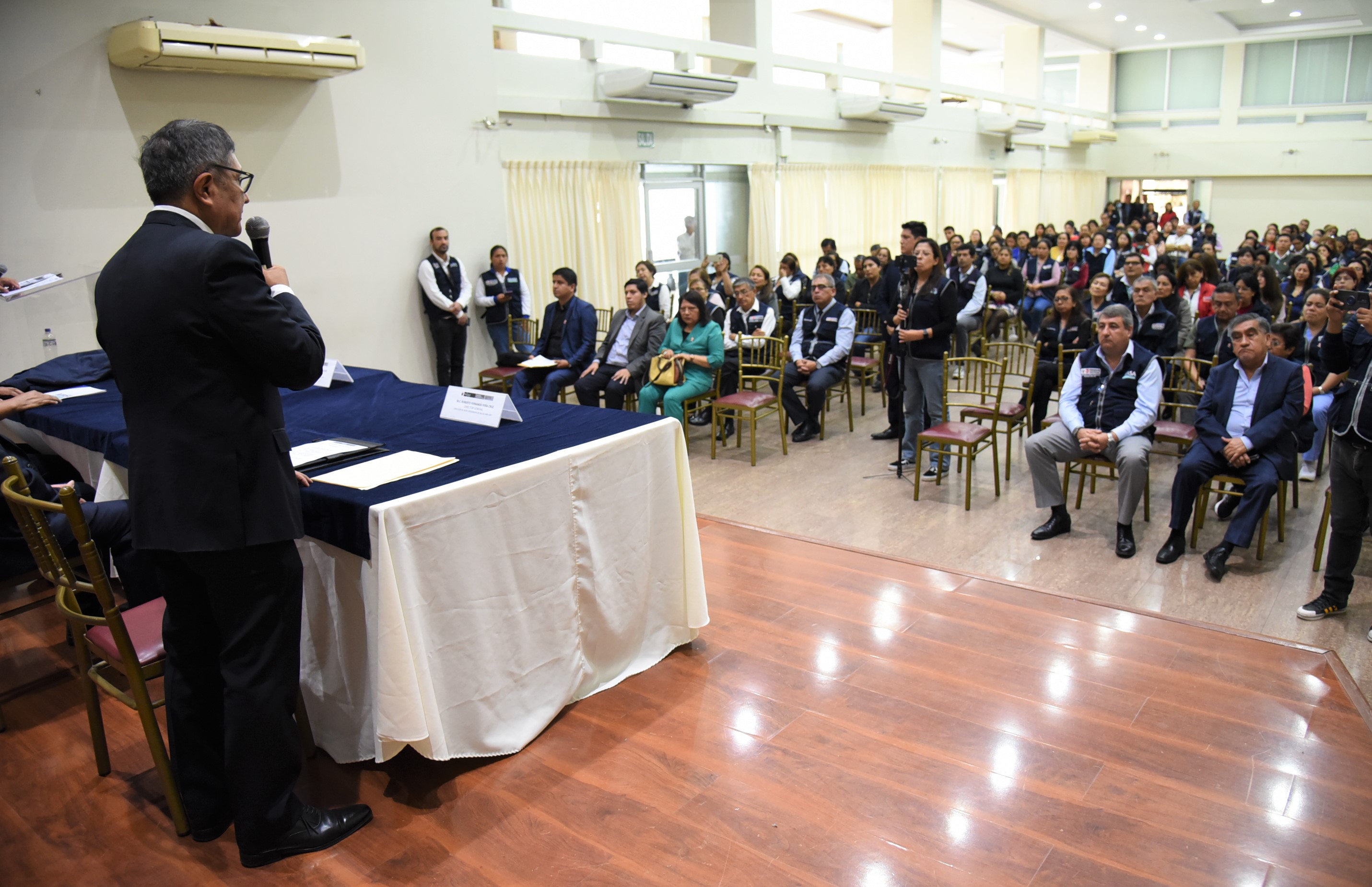 En ceremonia de presentación, el nuevo director general de la Diris Lima Sur dio a conocer los principales ejes de su gestión institucional