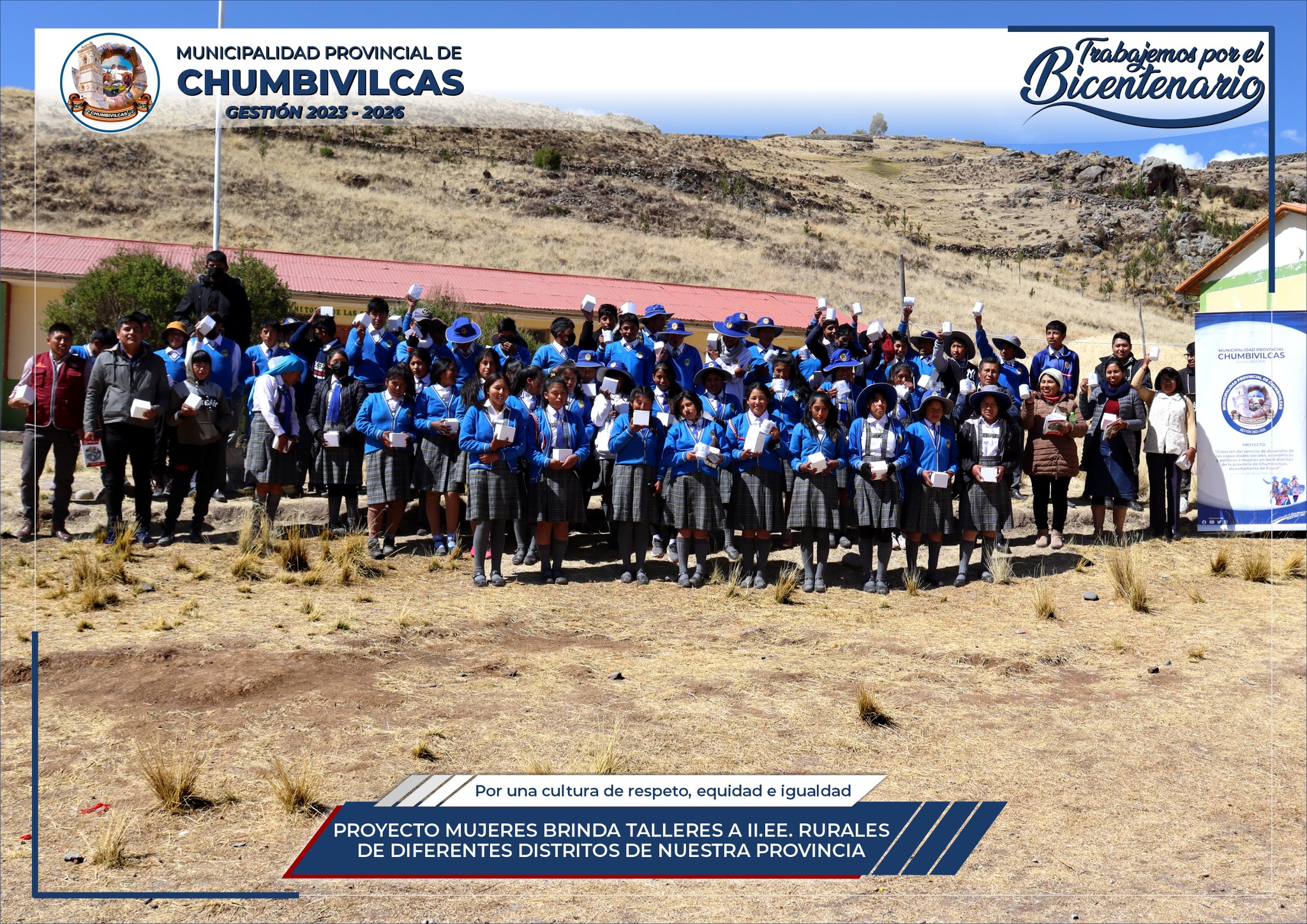 Municipalidad de Chumbivilcas brinda talleres a colegios rurales de diferentes distritos de la provincia