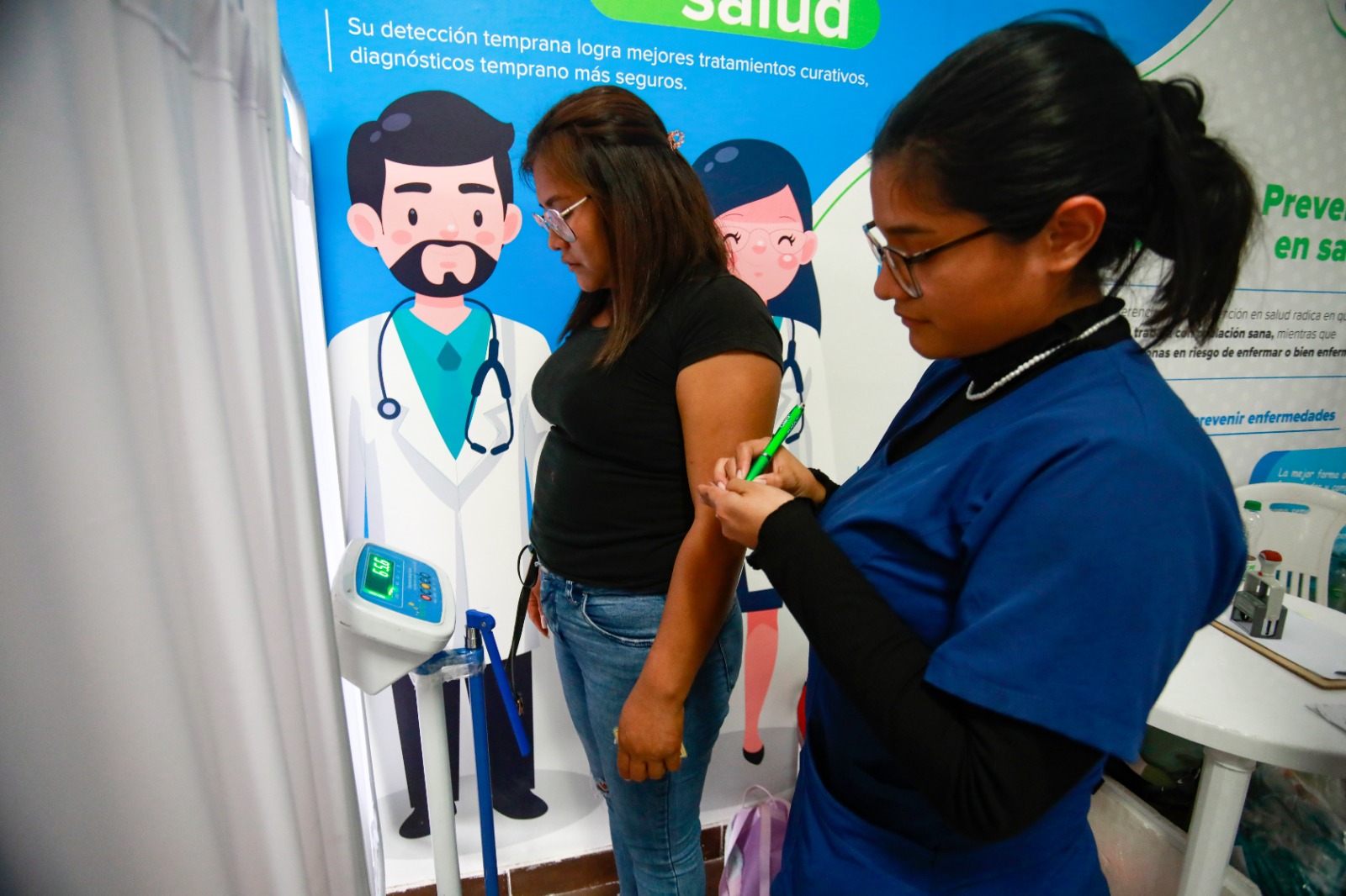 Los presentes pasaron el tamizaje previo a las consultas