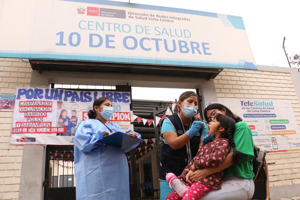 Minsa refuerza vacunación contra polio y sarampión en San Juan de Lurigancho