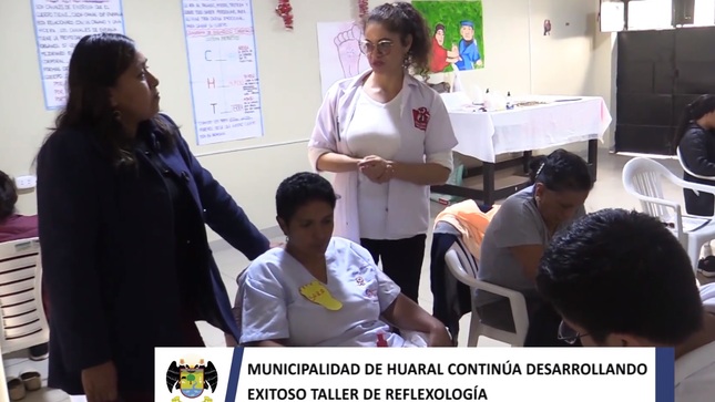 Municipalidad de Huaral continúa desarrollando exitoso taller de reflexología