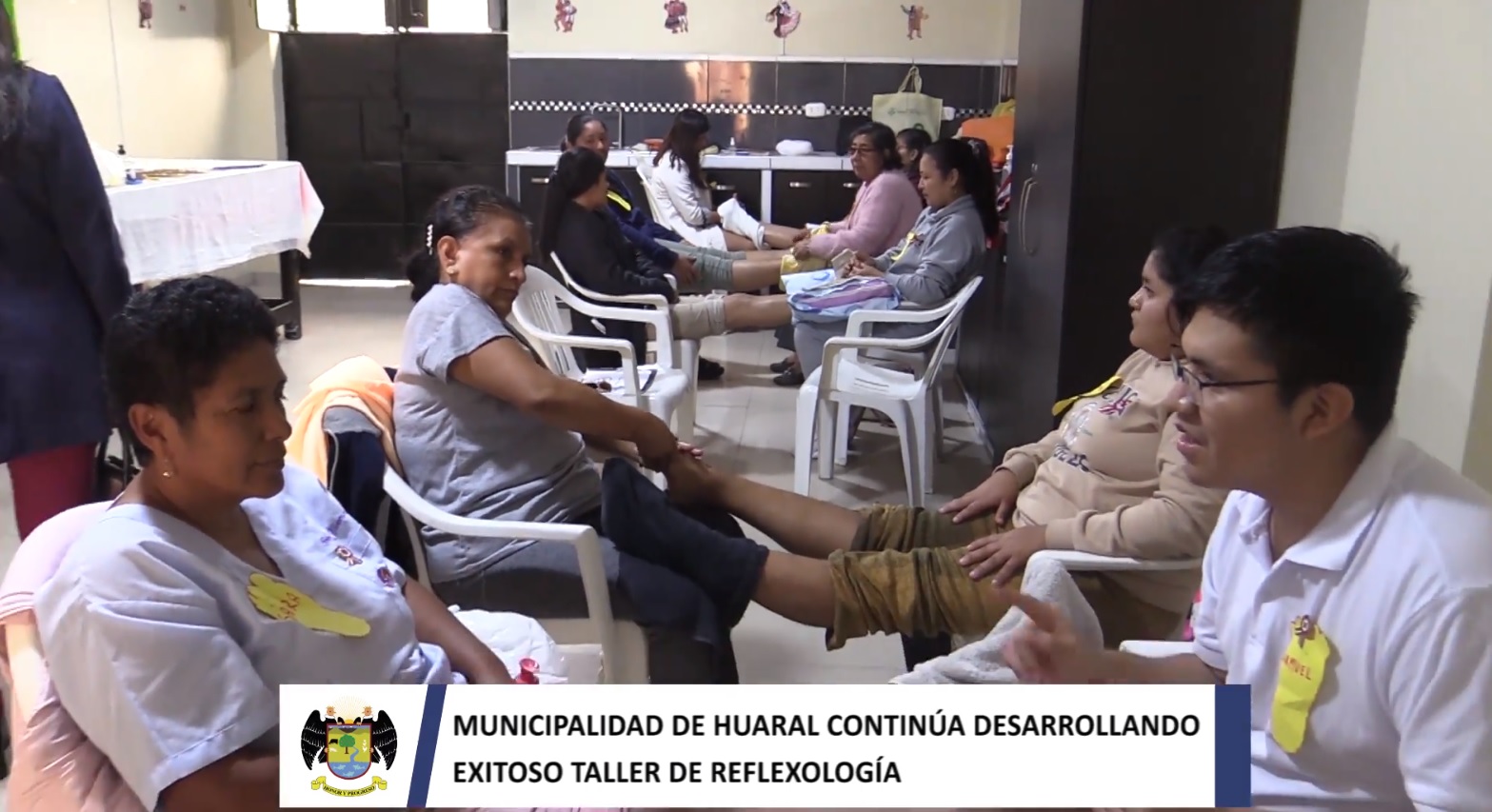 Municipalidad de Huaral continúa desarrollando exitoso taller de reflexología