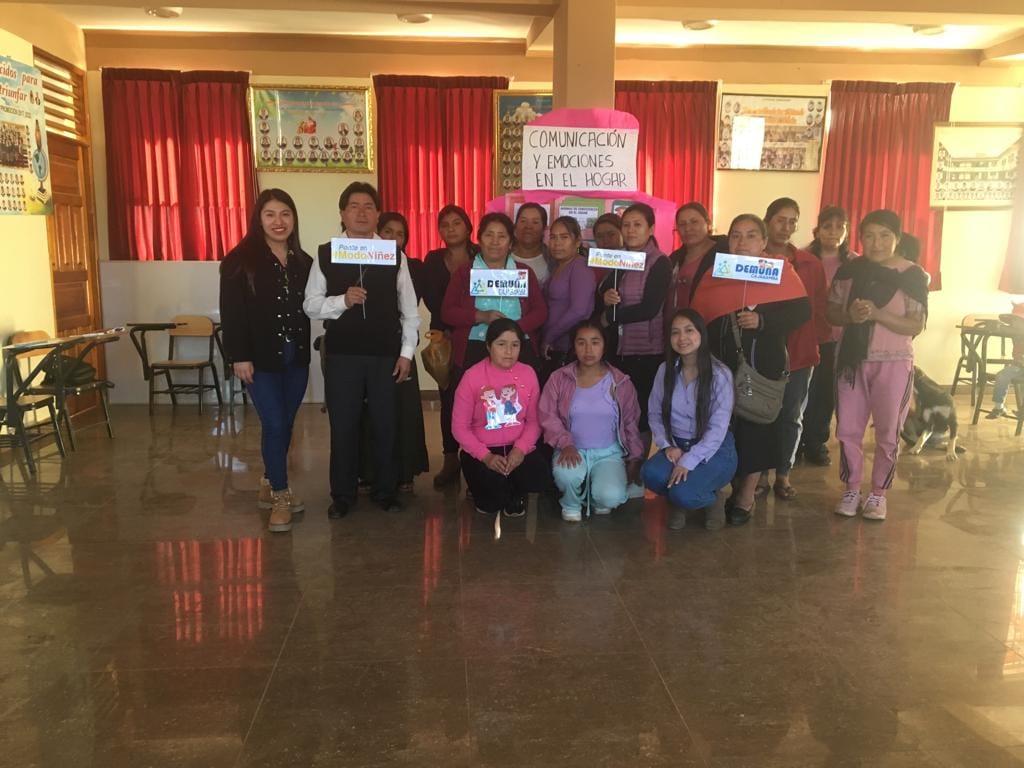 COMUDENNA Cajabamba Realiza Talleres para Padres