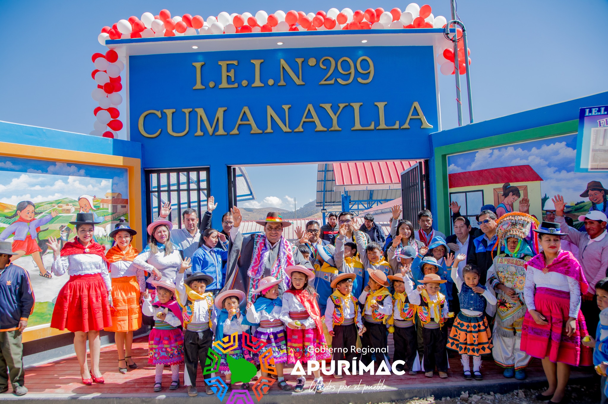 Gobernador Regional Percy Godoy garantiza cierre de brechas de infraestructuras con entrega de moderna I.E. N° 299 de Cumanaylla en el distrito de José María Arguedas