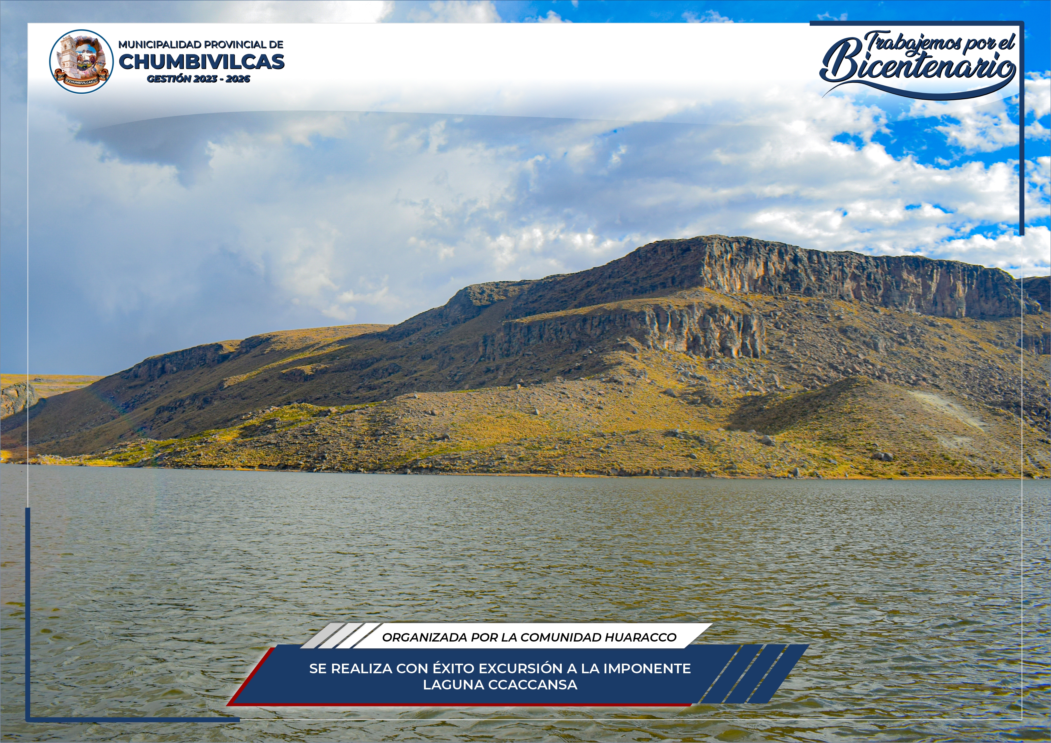 Se realiza con éxito primera excursión a la bella laguna de Ccaccansa