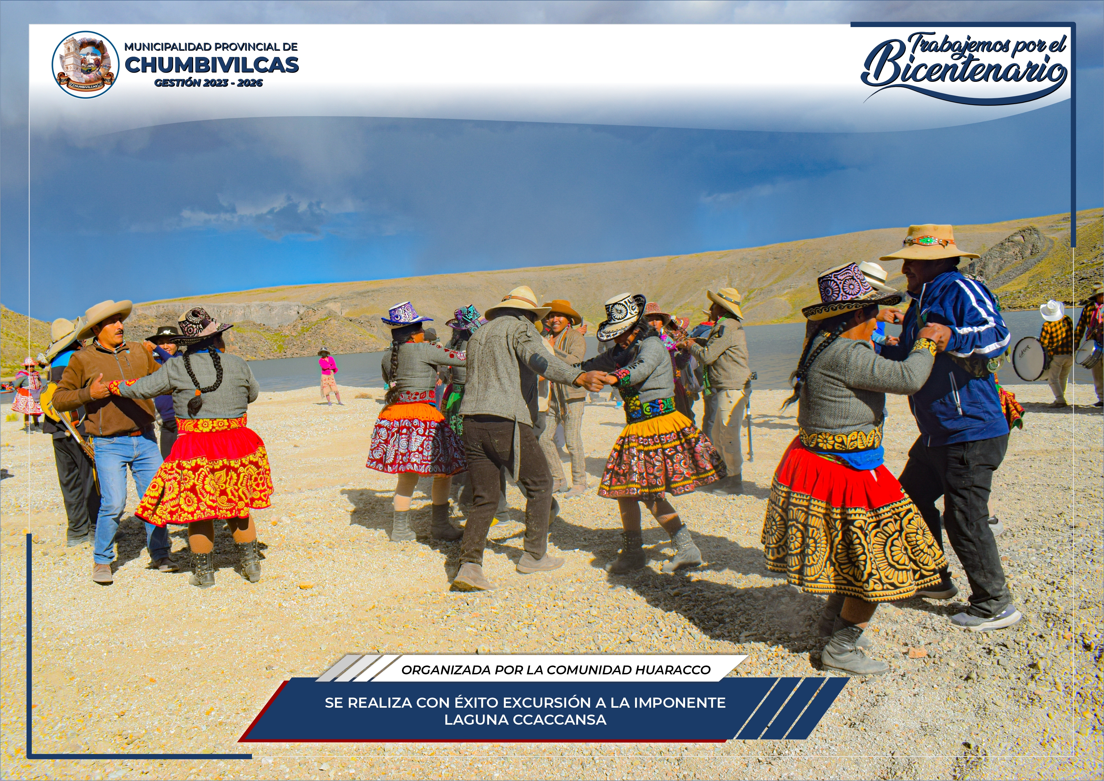 Se realiza con éxito primera excursión a la bella laguna de Ccaccansa