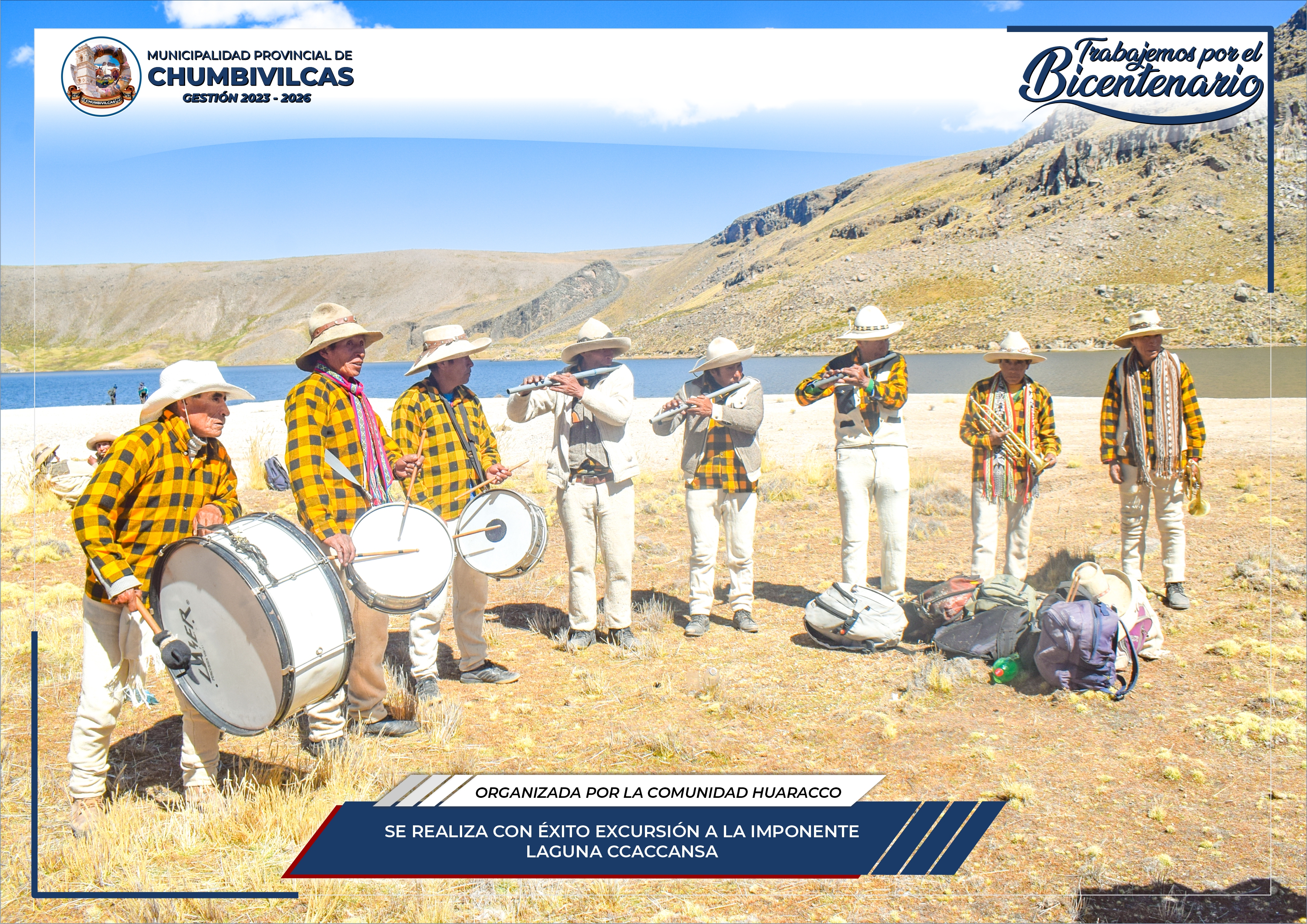 Se realiza con éxito primera excursión a la bella laguna de Ccaccansa
