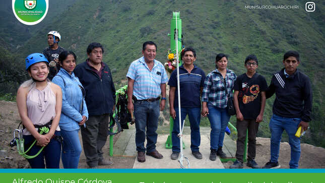 Alcalde de Surco Alfredo Quispe Participó en la inauguración del parque de aventuras en AYAS