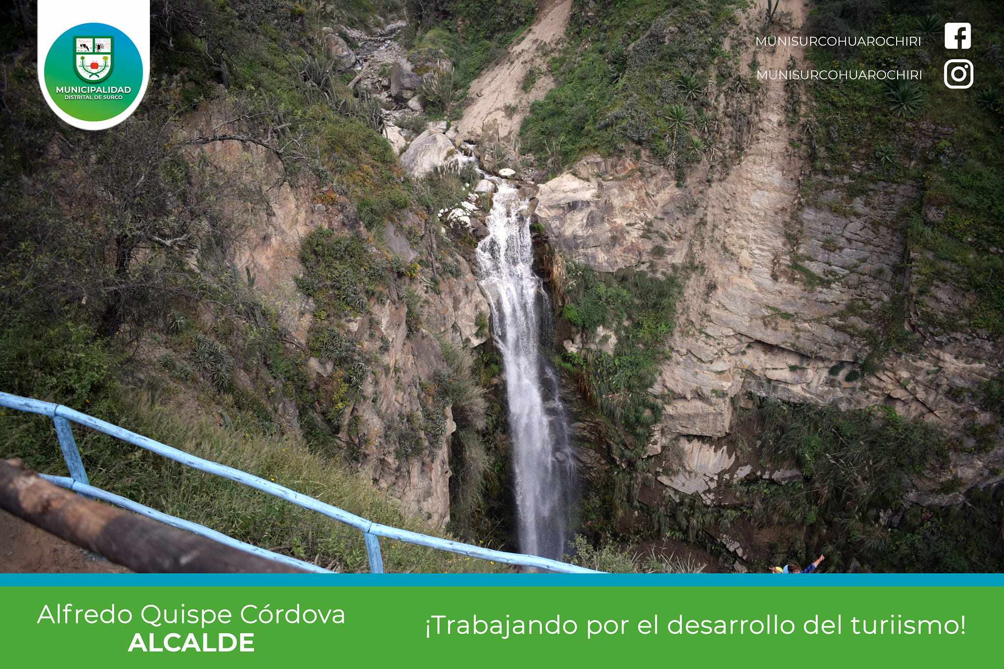 Alcalde de Surco Alfredo Quispe Participó en la inauguración del parque de aventuras en AYAS