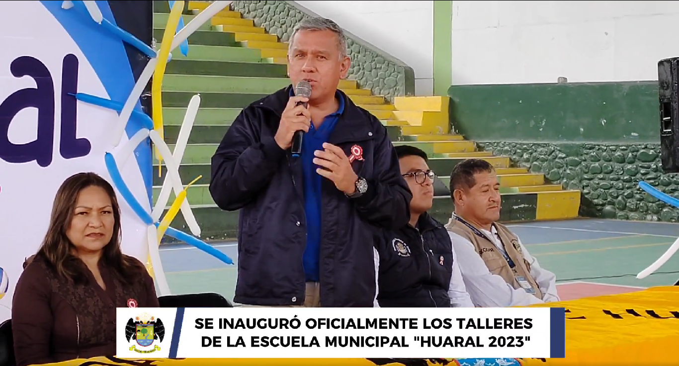 Se inauguró oficialmente los talleres de la escuela municipal "Huaral 2023"