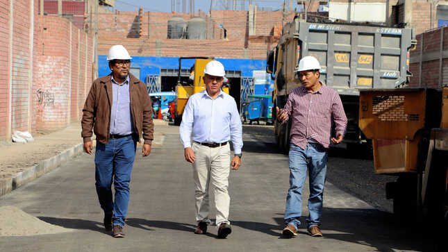 Obra de pistas, veredas y estacionamiento en el Sector Sur este de Huaral será entregada a la población en los próximos días 