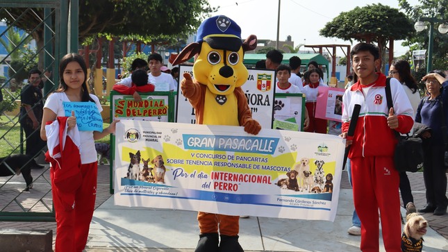 MPH realizó pasacalle y concurso de pancartas en favor de la tenencia responsable de mascotas