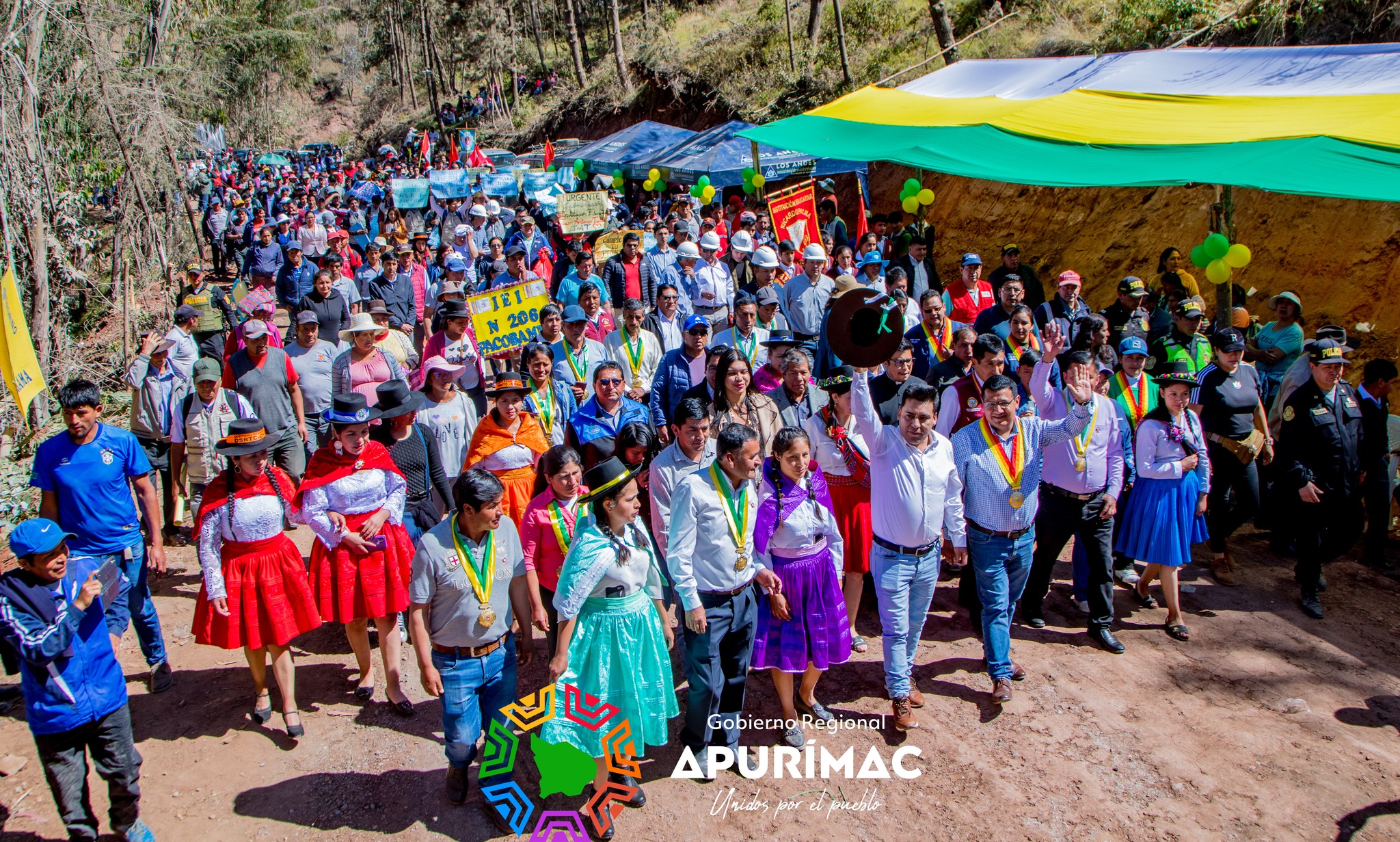 Gobernador Regional y alcaldes inician proyecto de asfaltado de vía Huancarama – Pacobamba con una inversión de más de s/15 millones