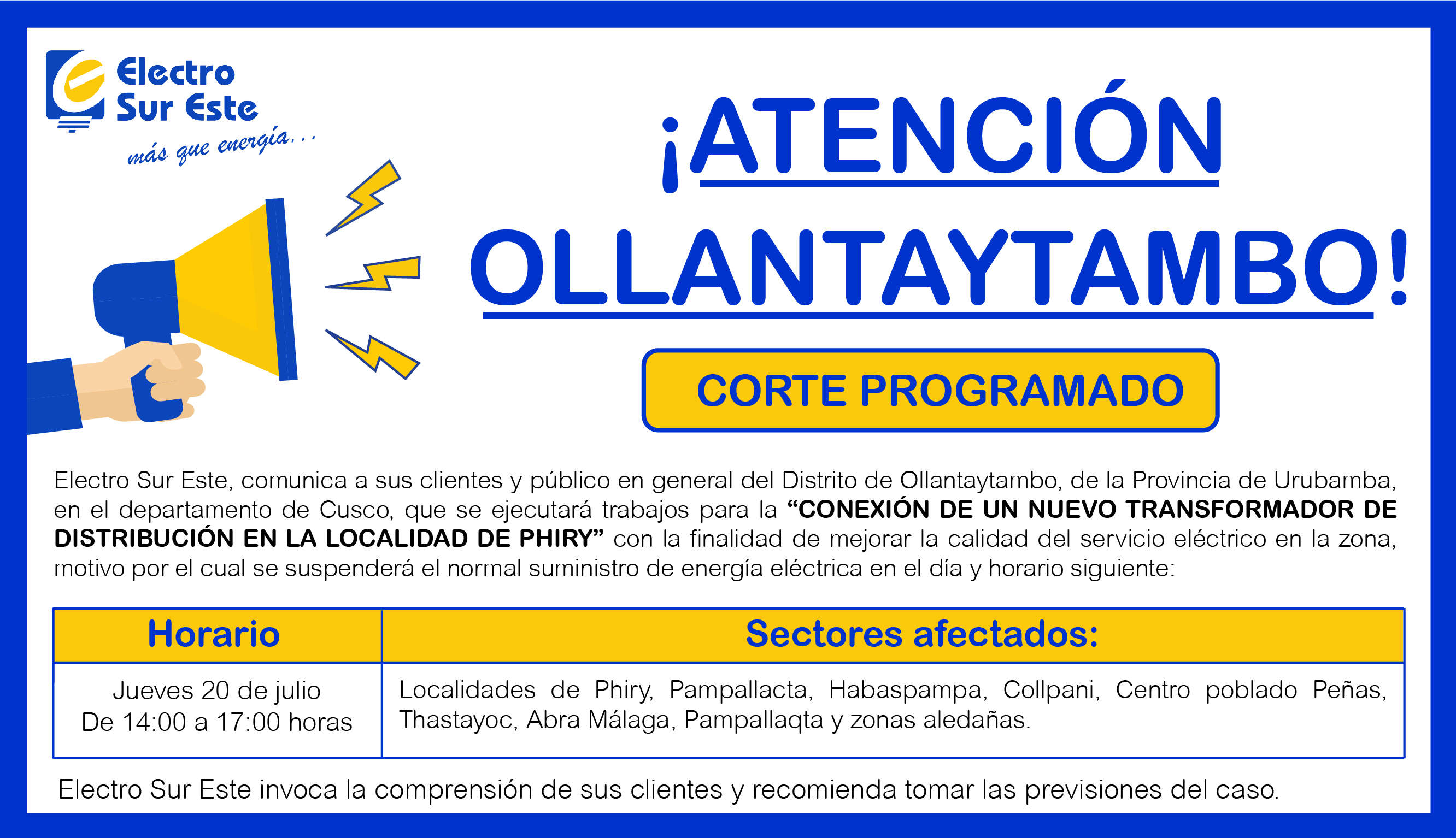 comunicado del Comunicado sobre Comuni