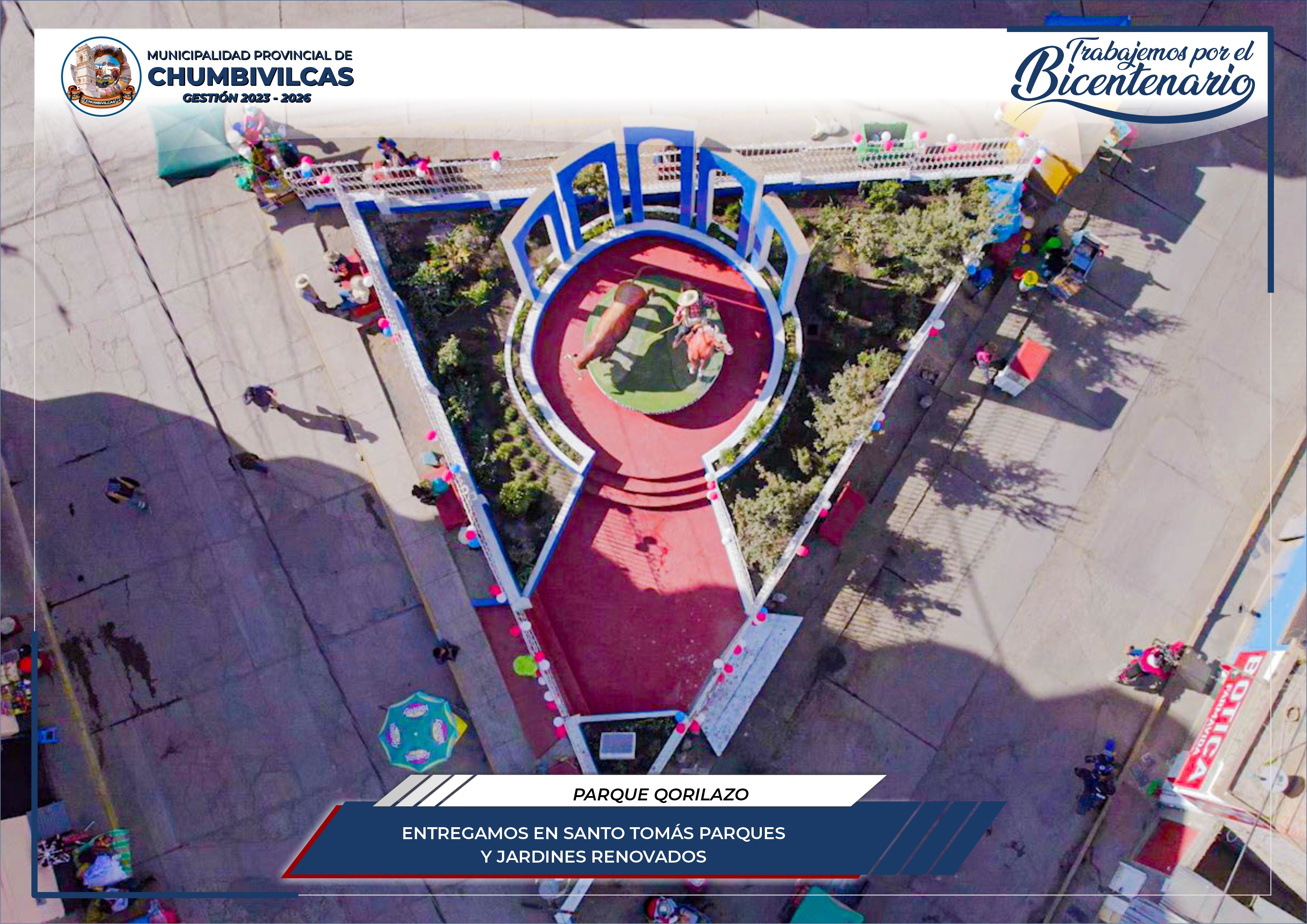 Municipalidad Provincial de Chumbivilcas entrega parques y jardines renovados en Santo Tomás