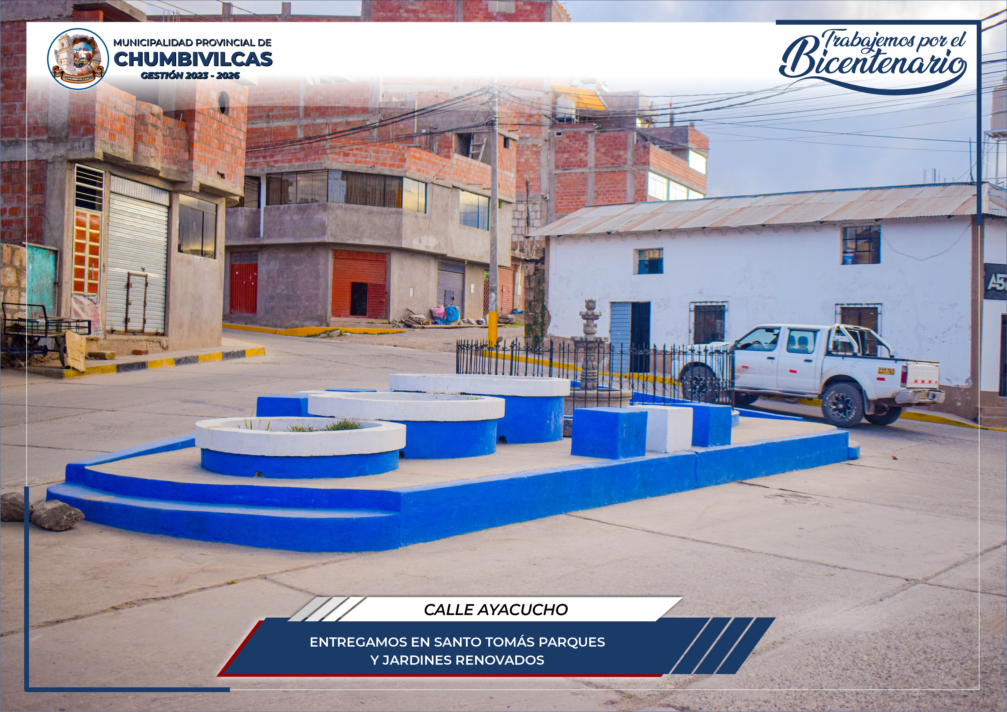 Municipalidad Provincial de Chumbivilcas entrega parques y jardines renovados en Santo Tomás